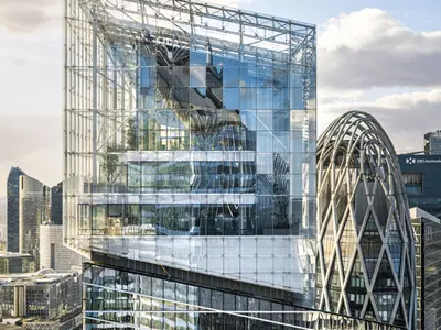 Glass building