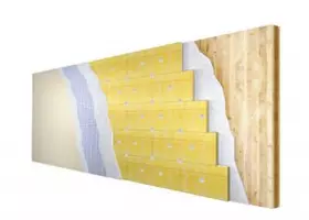 Vanjski zid iz poprečno laminirane šperploče (XLAM)