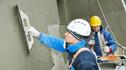 Nanošenje ljepila za fasade