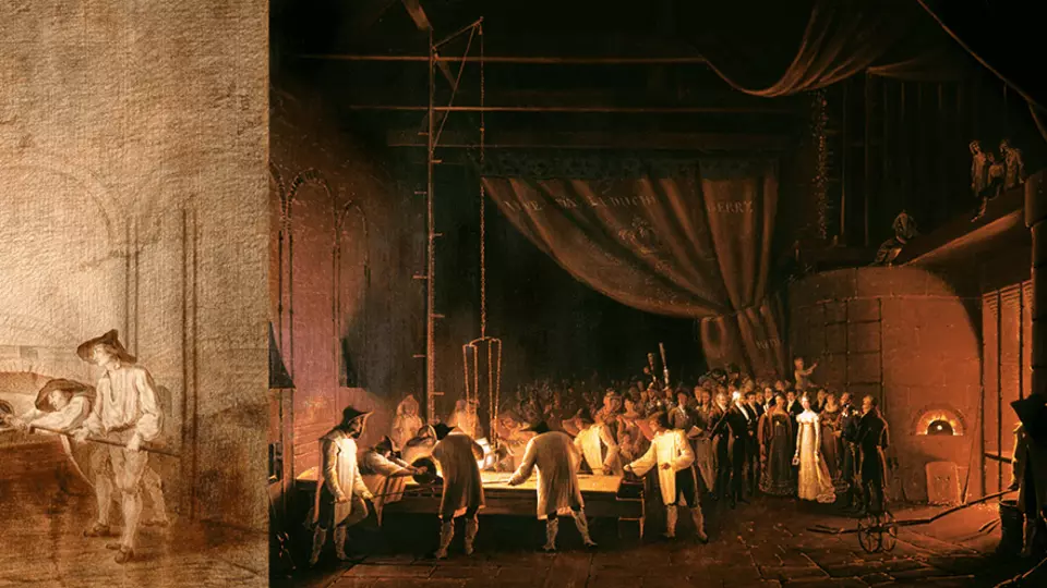 1692. – Manufaktura je premještena u selo Saint-Gobain u Pikardiji, daleko od znatiželjnih očiju