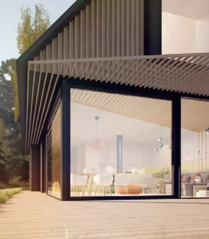 brown house